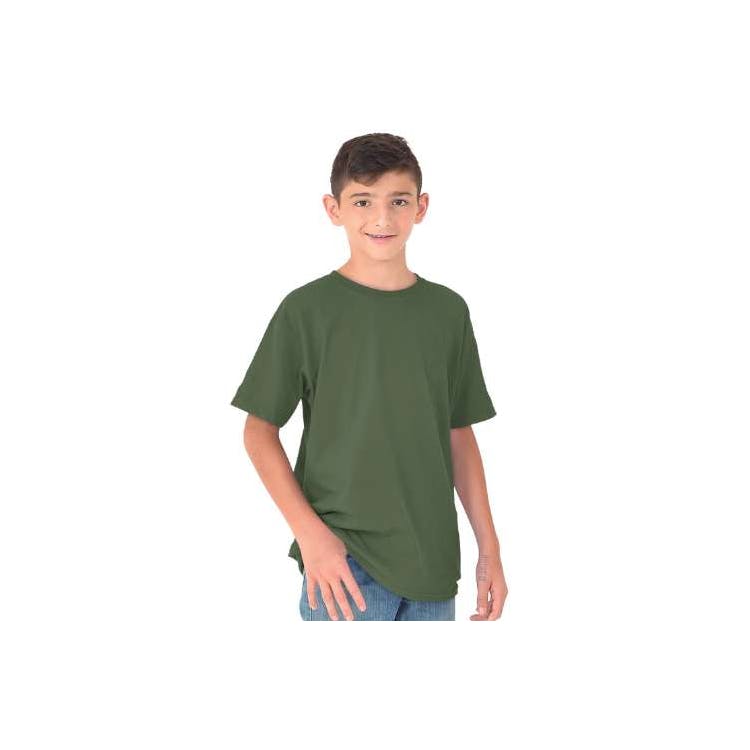 Kids' Cotton T-Shirts - Green S-XL 1