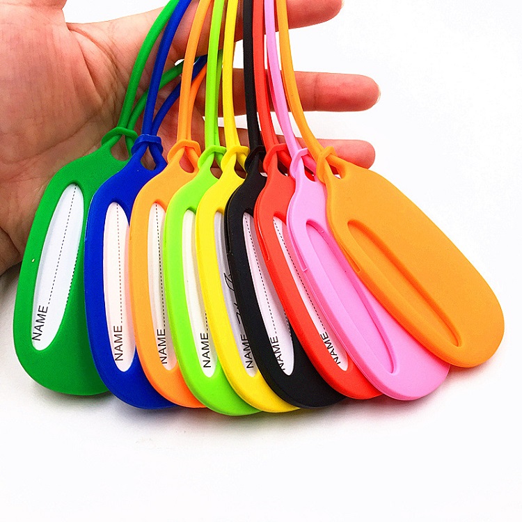 Oval Silicone Luggage Tag 2