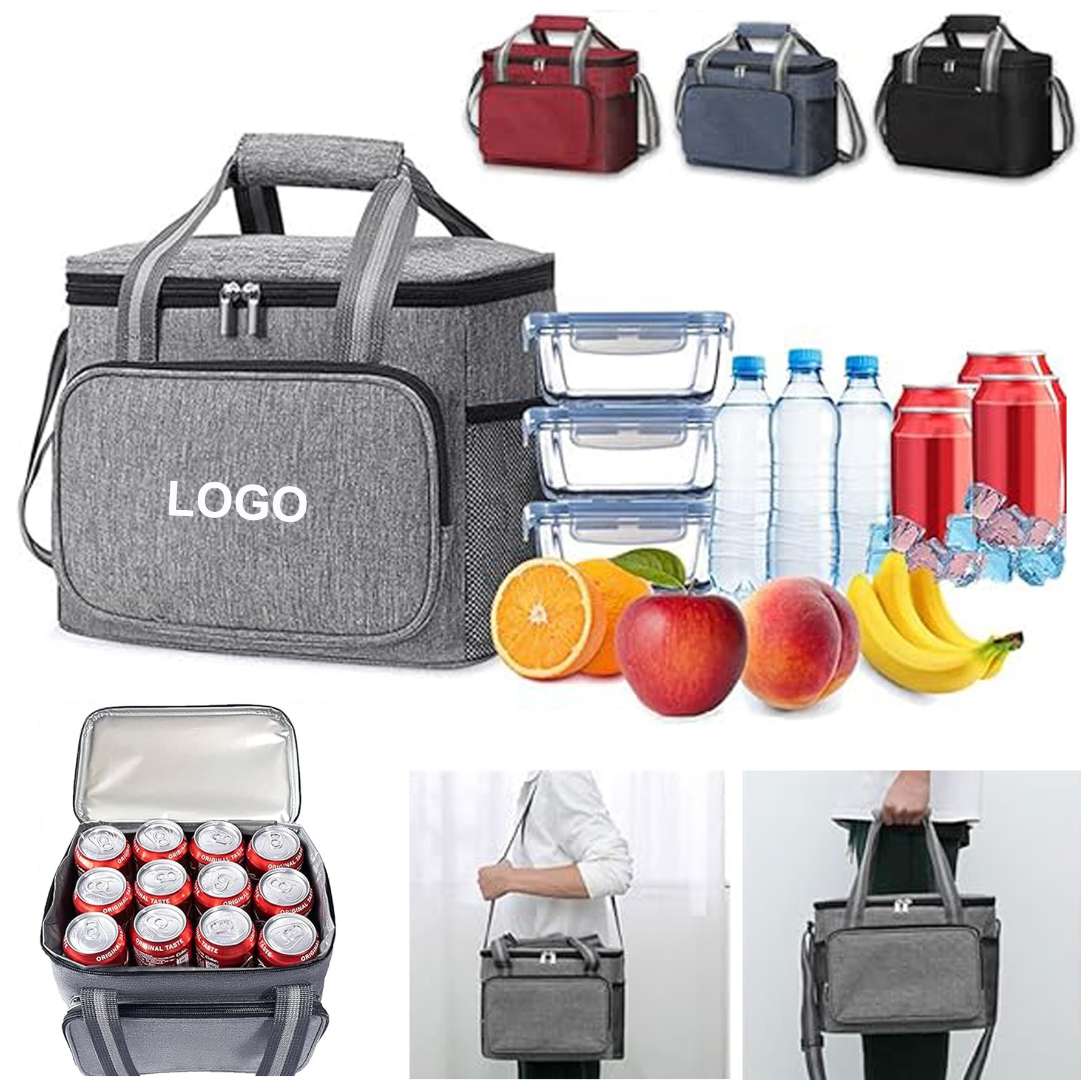 Large Insulated Lunch Bag