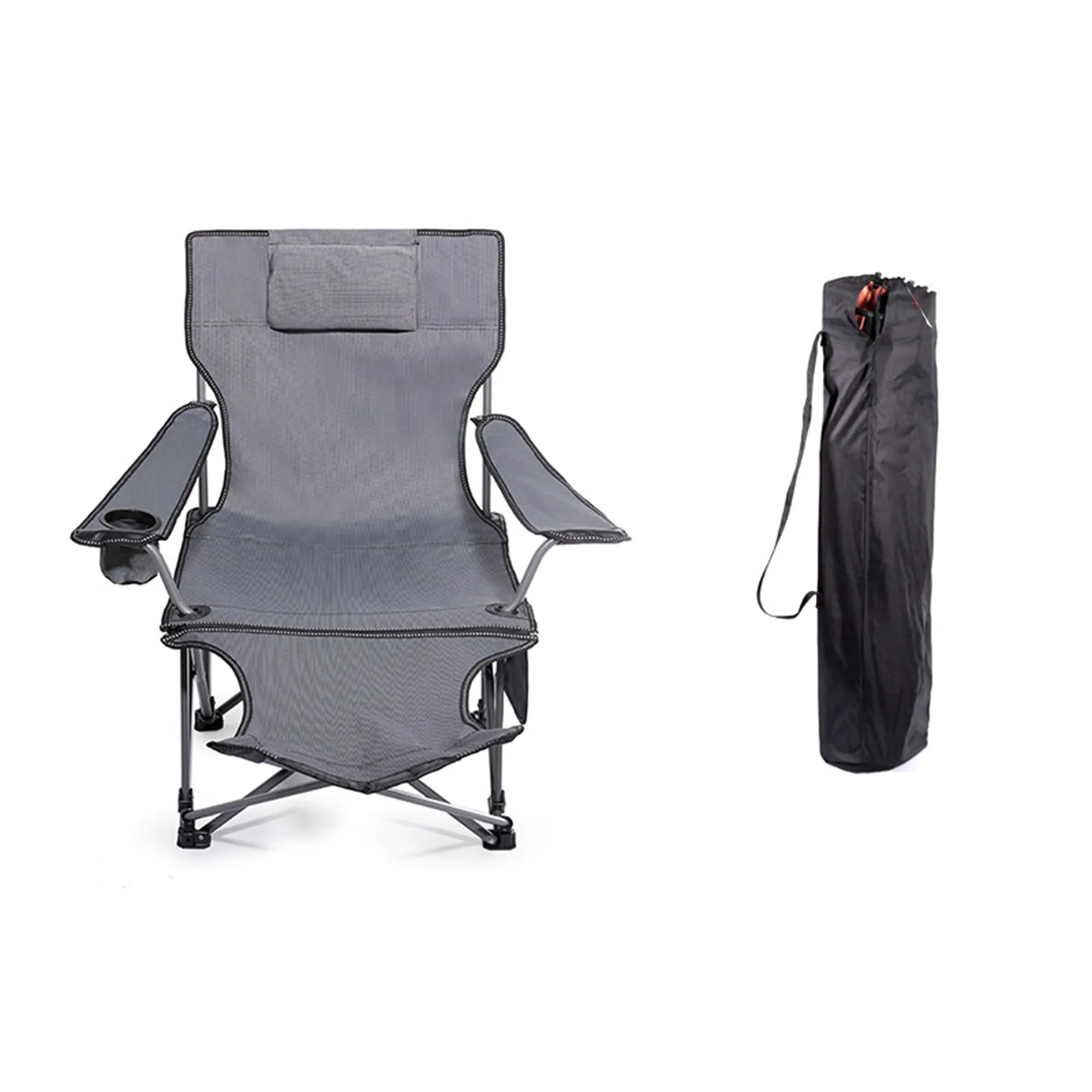 Portable Beach Reclining Chair With Thickened Back 1