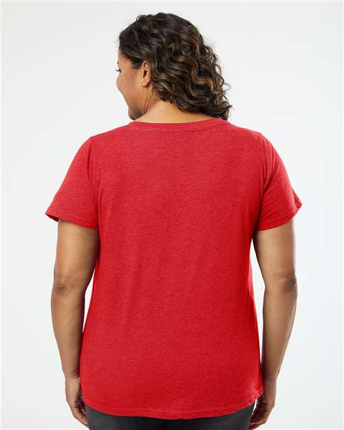 Women's Curvy Collection Fine Jersey V-Neck Tee - 3817 30