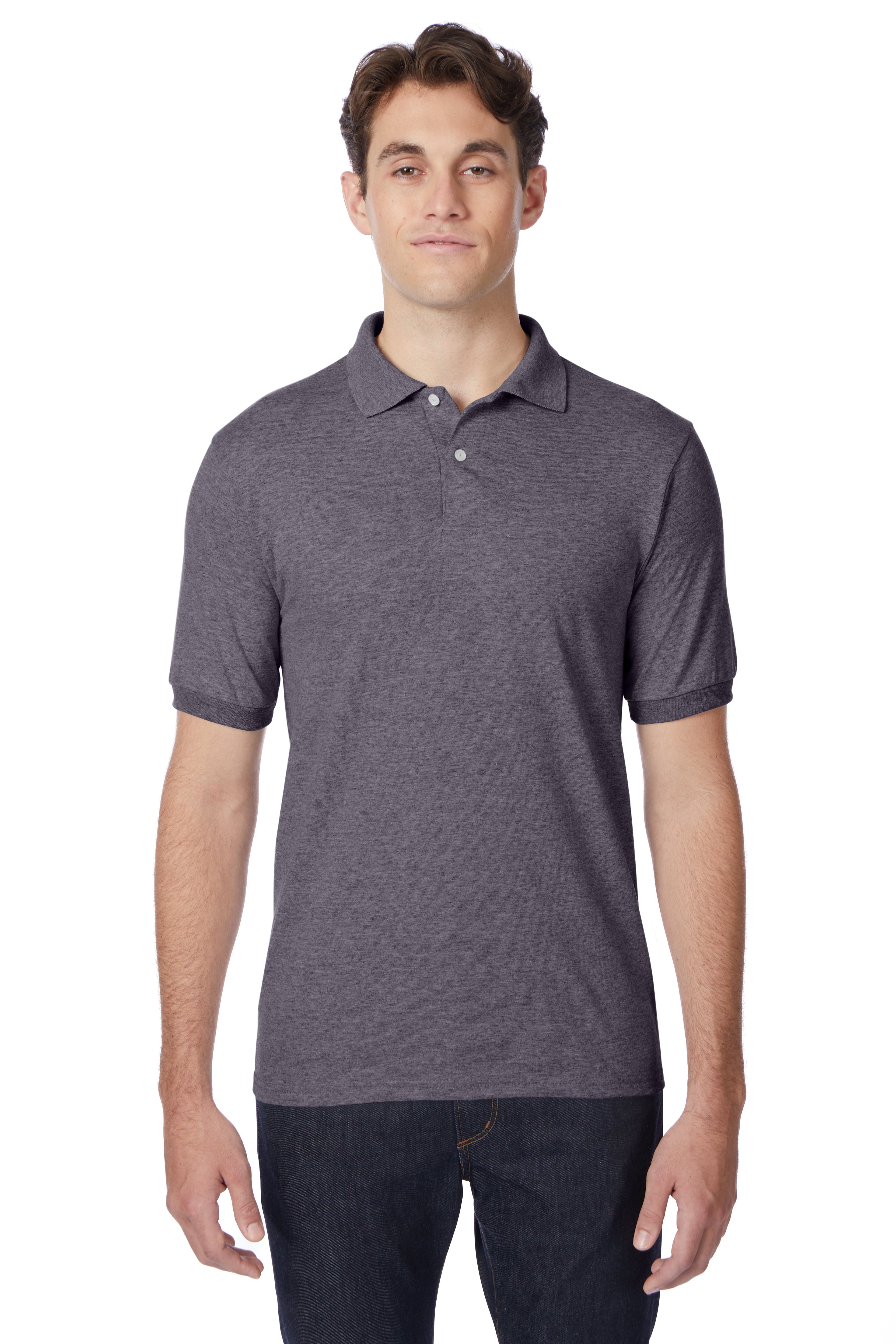 Hanes EcoSmart® Jersey Polo Shirt 1