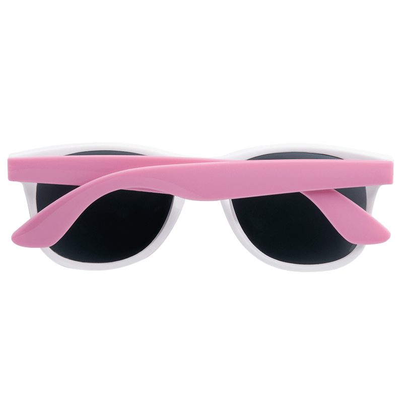Custom White Frame Plastic Sunglasses 25