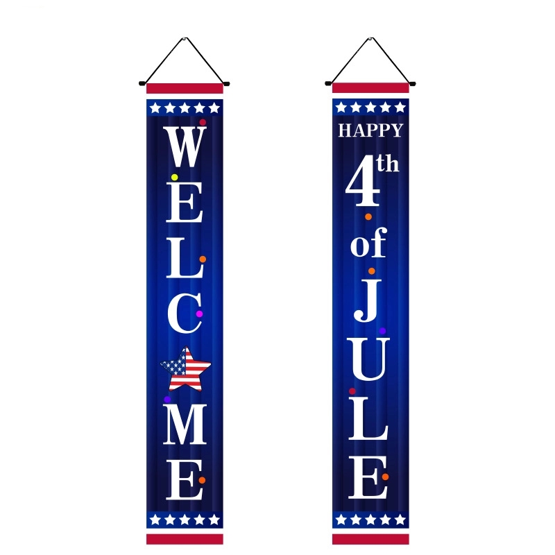 4th of July Porch Signs, Independence Day Door Banners 8
