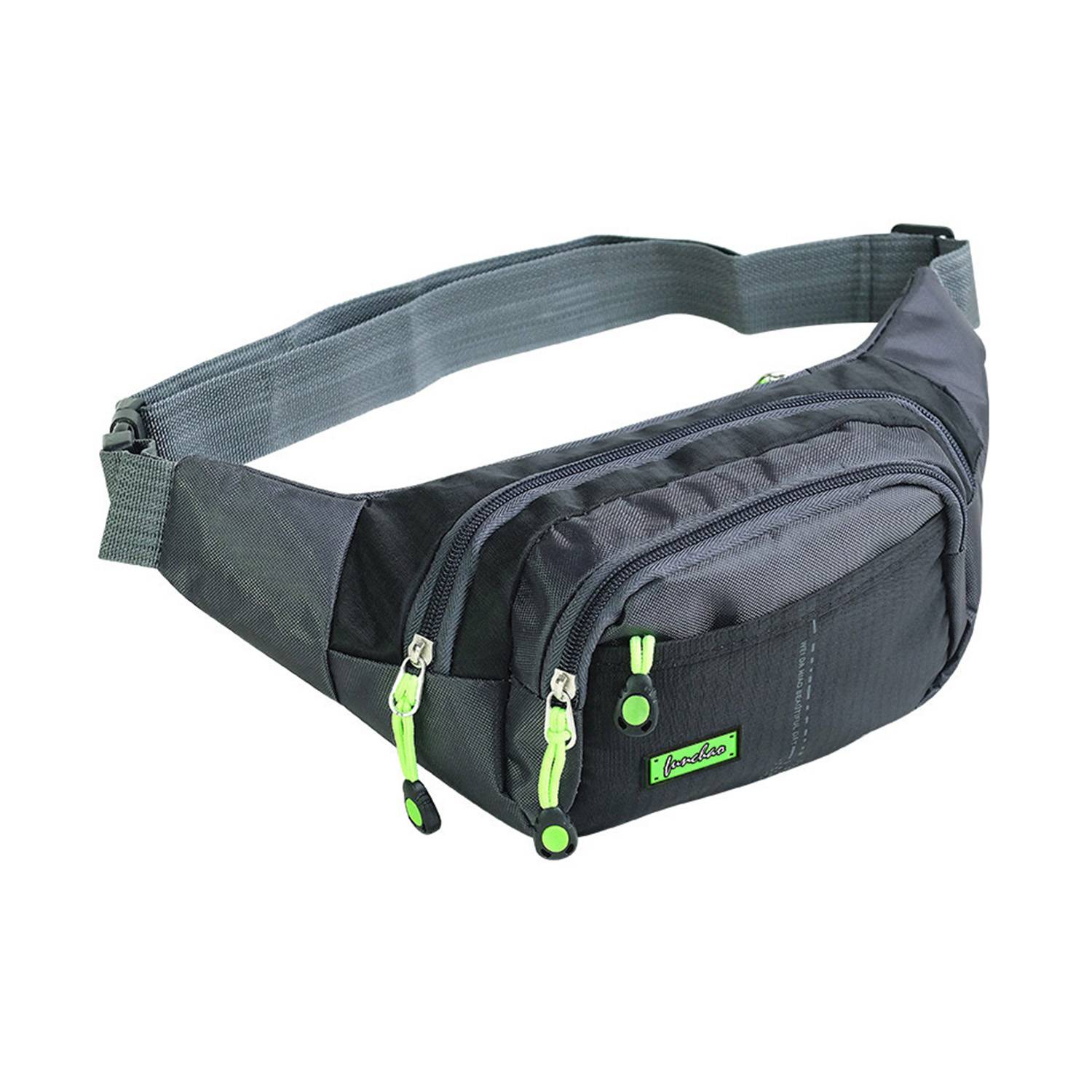 Nylon Fanny Pack with 3 Zipper Pockets 2