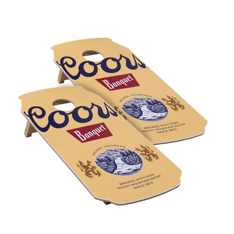 Can Shape Bag Toss Game Set of 2 Decks Imprint Included