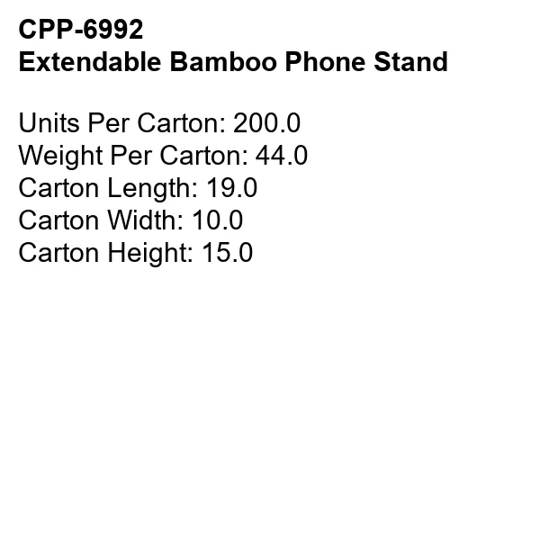 Extendable Bamboo Phone Stand 5