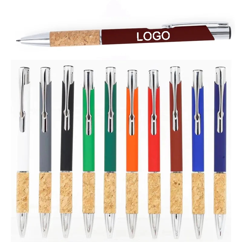 Softy Metal Pen with Natural Cork Grip 5