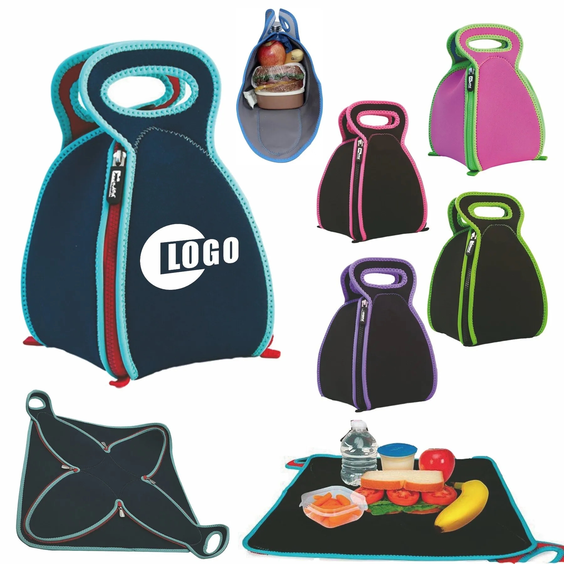 Neoprene Insulated Picnic Lunch Bag 8