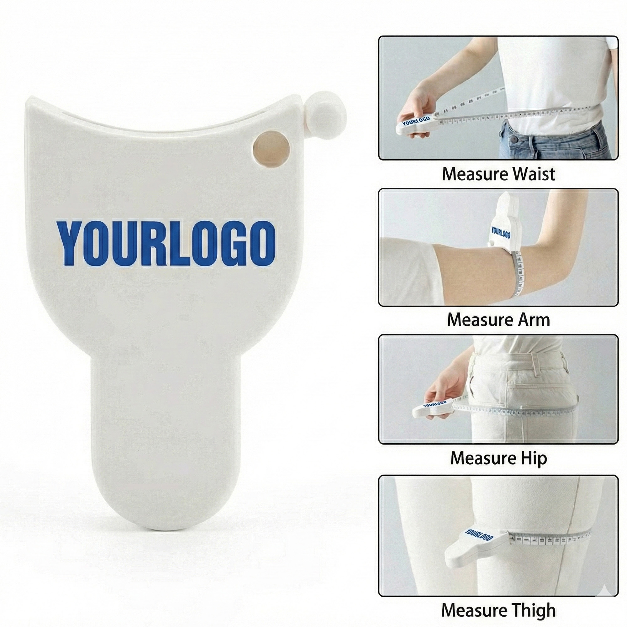 Retractable Body Measuring Tape With Locking Pin And Push Button 2