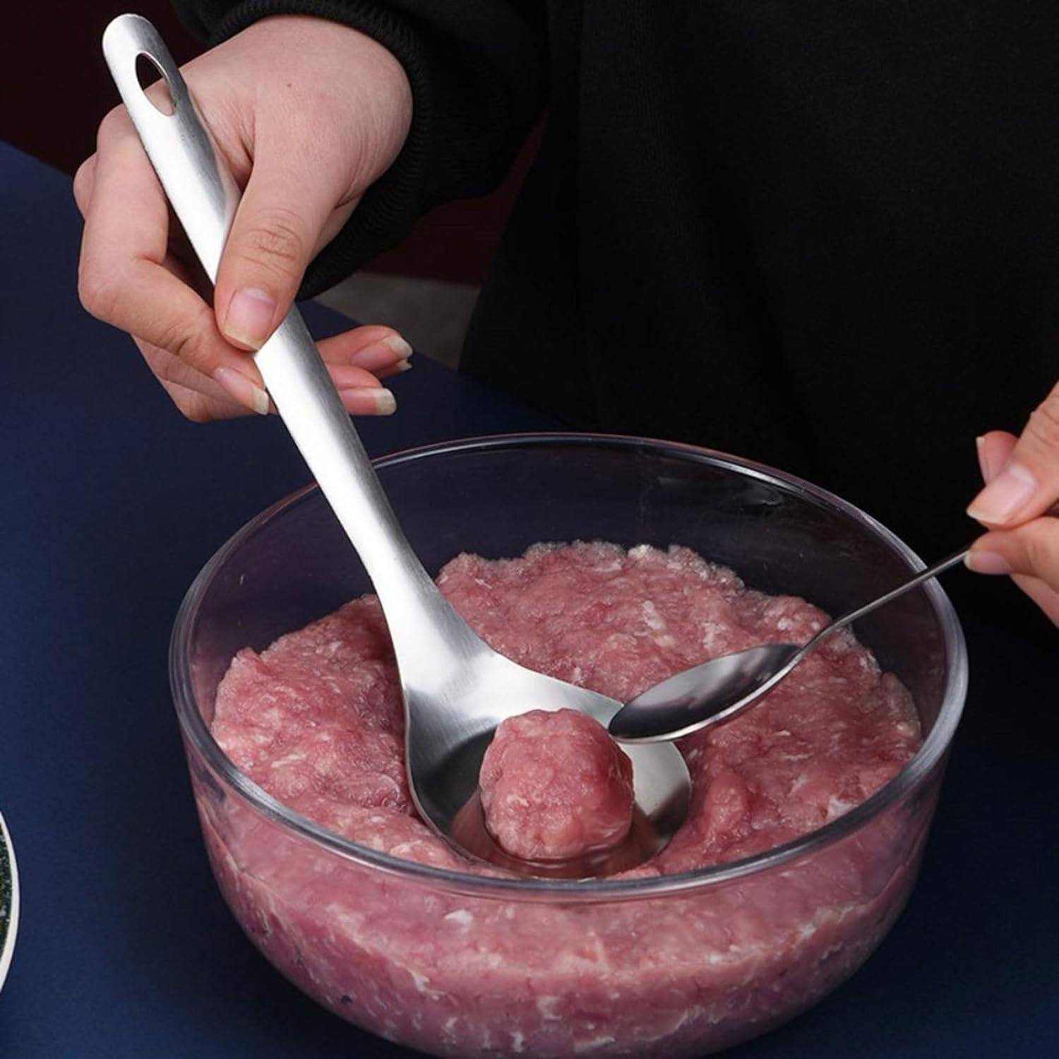 Hanging Stainless Steel Meatball Maker Spoon 3