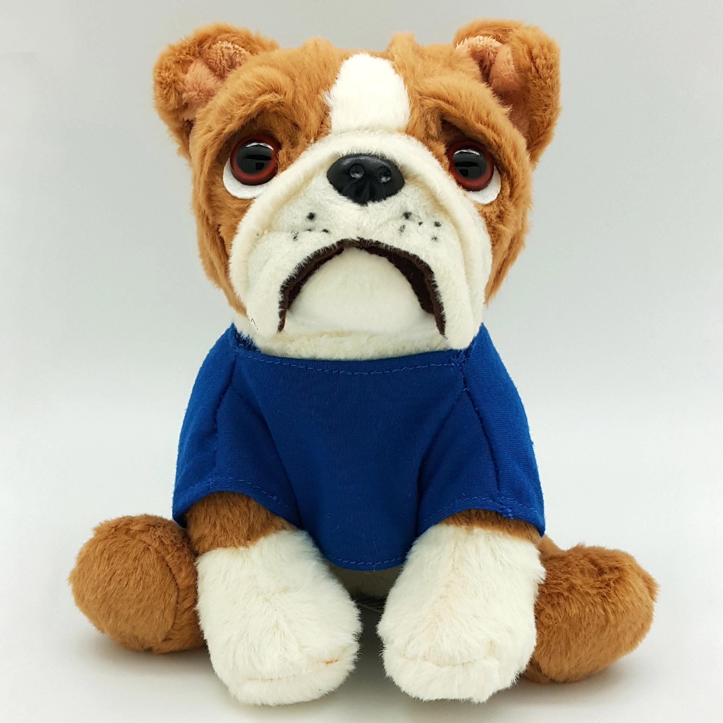 8" Medium Sitting Dog - Large Eyes Bulldog 6