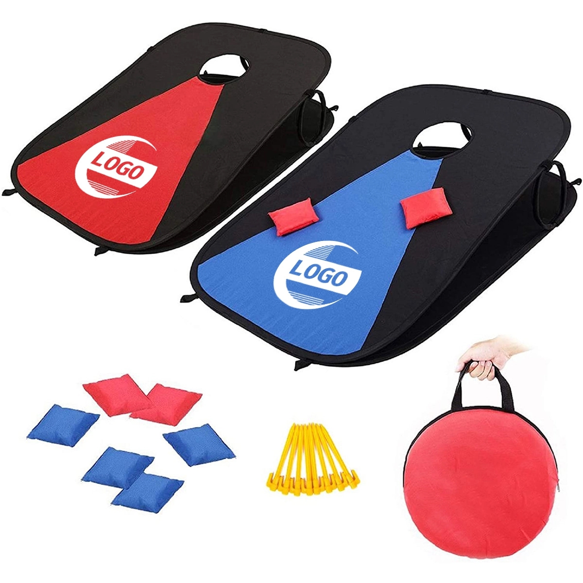 Collapsible Portable Corn Hole Boards With 8 Bean Bags 5