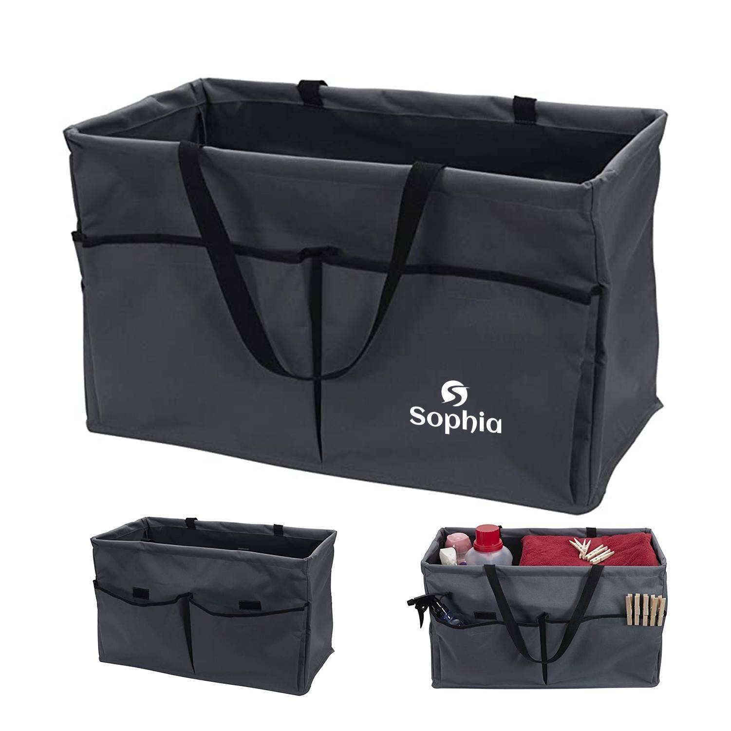 Reusable Canvas Grocery Shopping Bag, custom tote bag with logo imprint 2