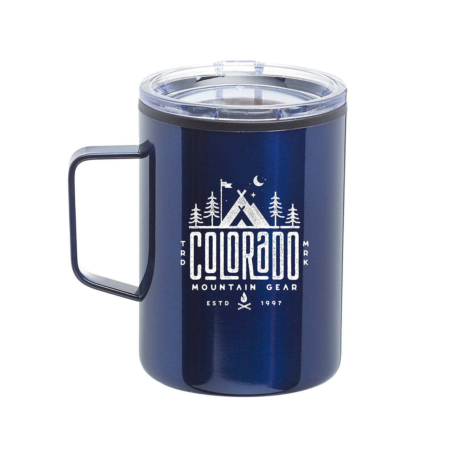 13.5 oz. Boondocking Stainless Steel Camper Mug (1 Color Imprint) 3