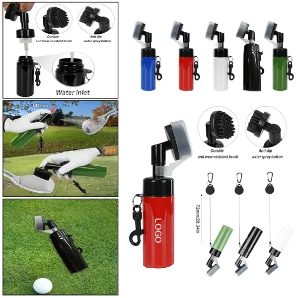 Premium Golf Club Cleaning Brush - Built-In Spray Function 3