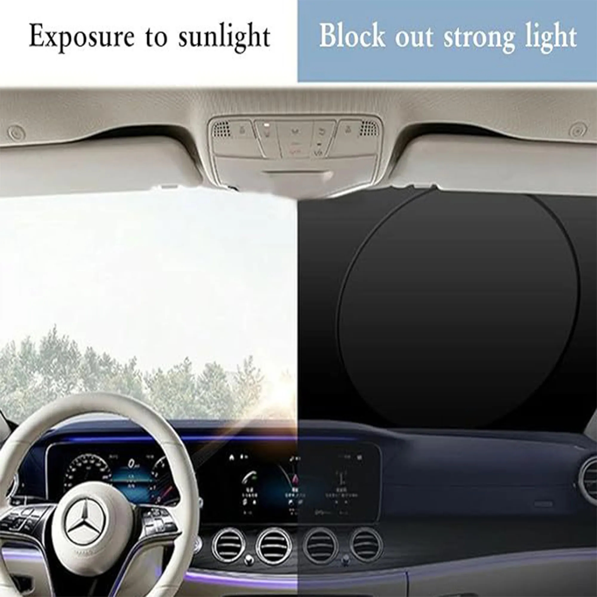 Folding Front Car Sun Shade 3