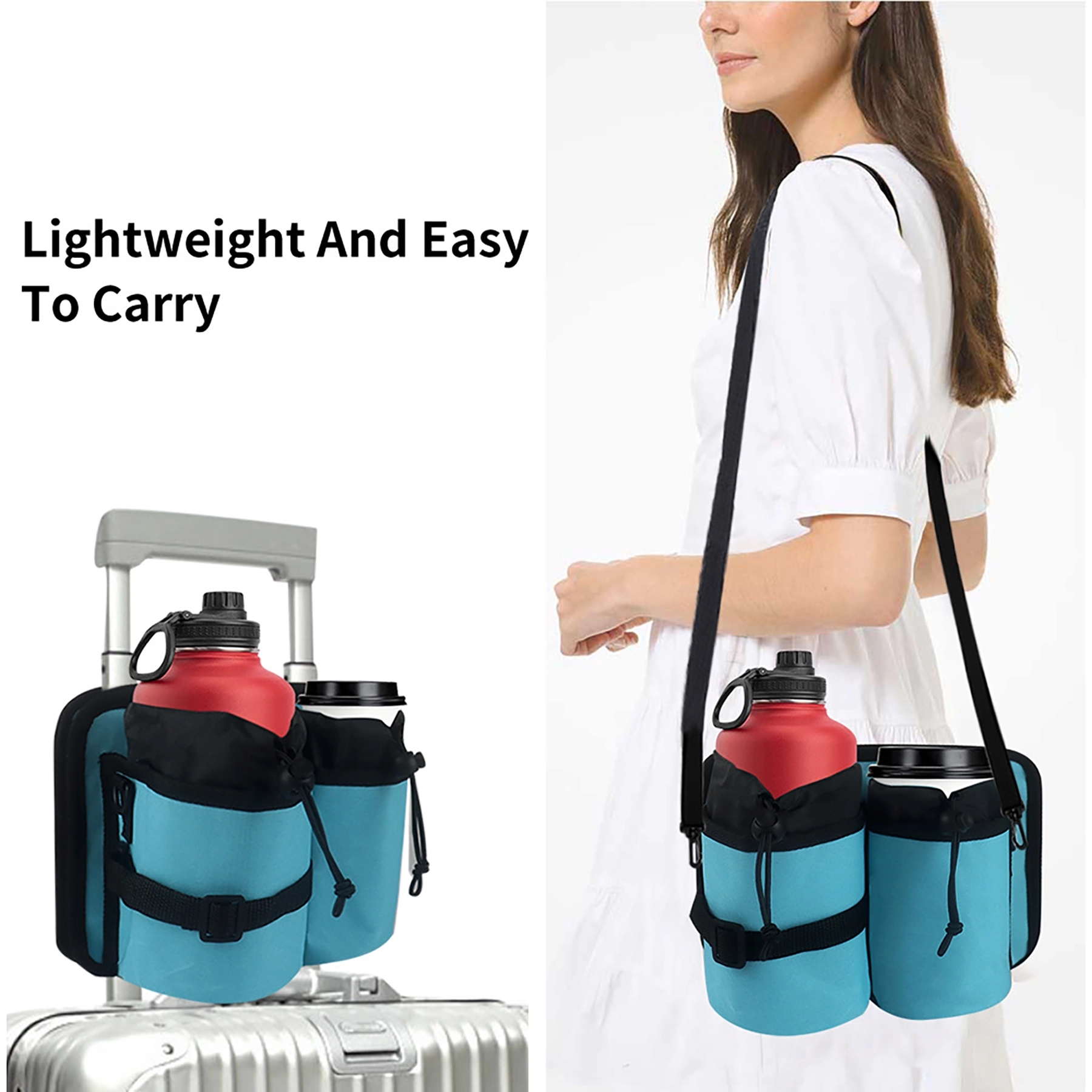 Luggage Cup Holder Travel Bag Drink Caddy 4