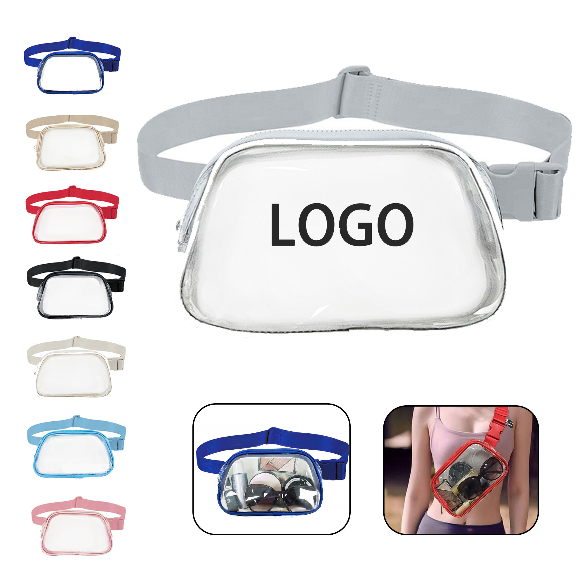 Customized Transparent Travel Waist Bag 8