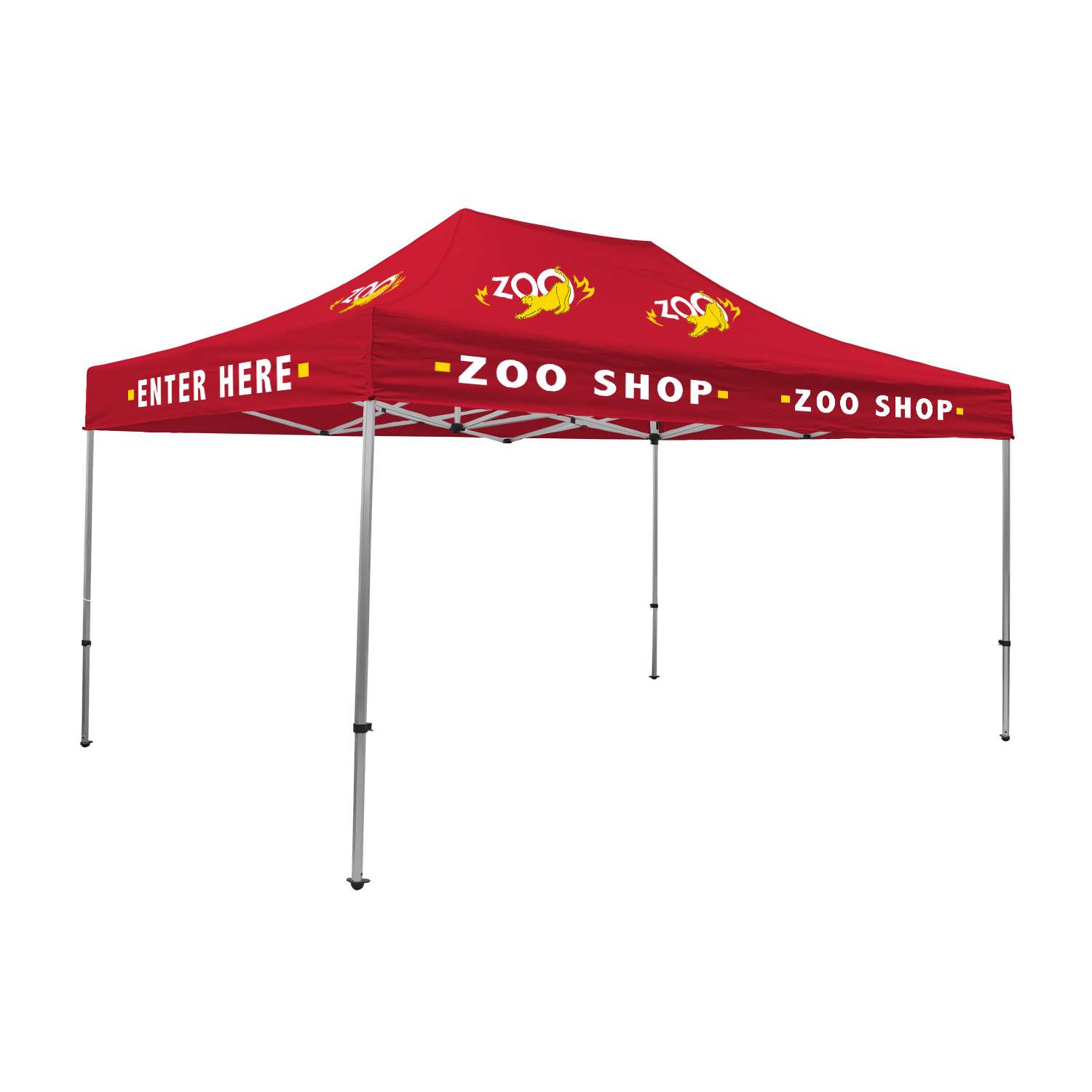 15' Premium Tent Kit (Imprinted, 8 Locations)