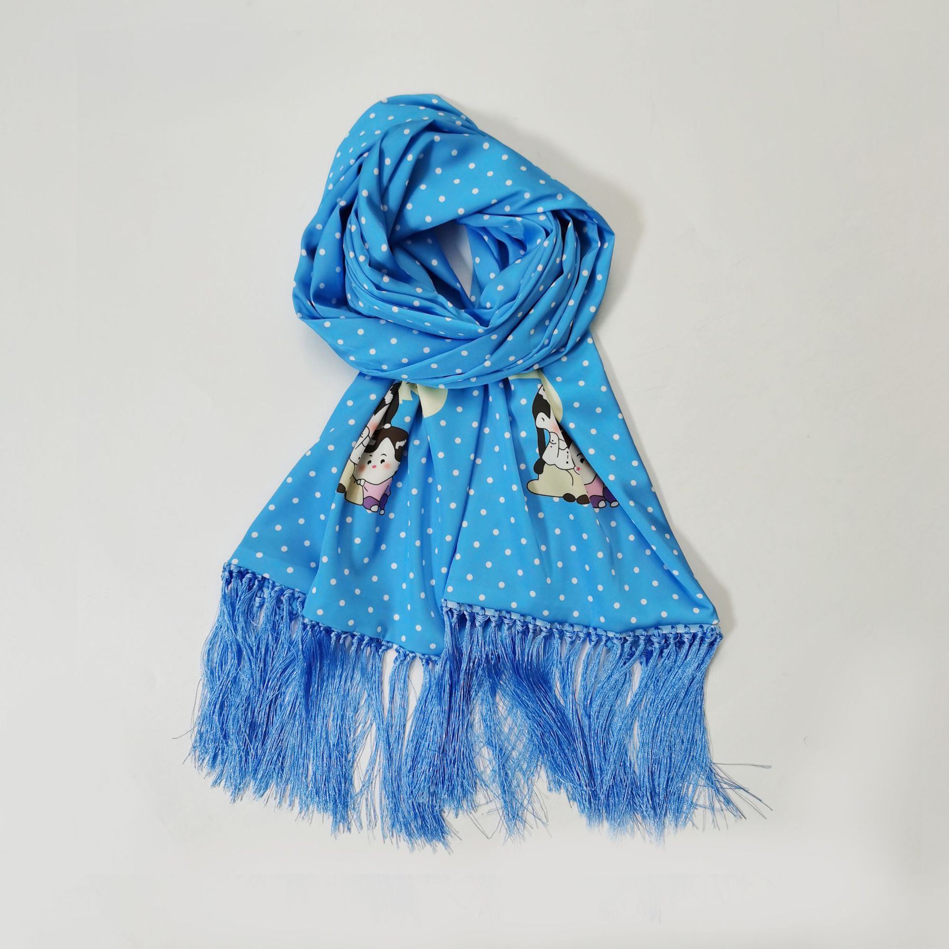 5FT Double-Layer Tassel Scarf For Woman 2