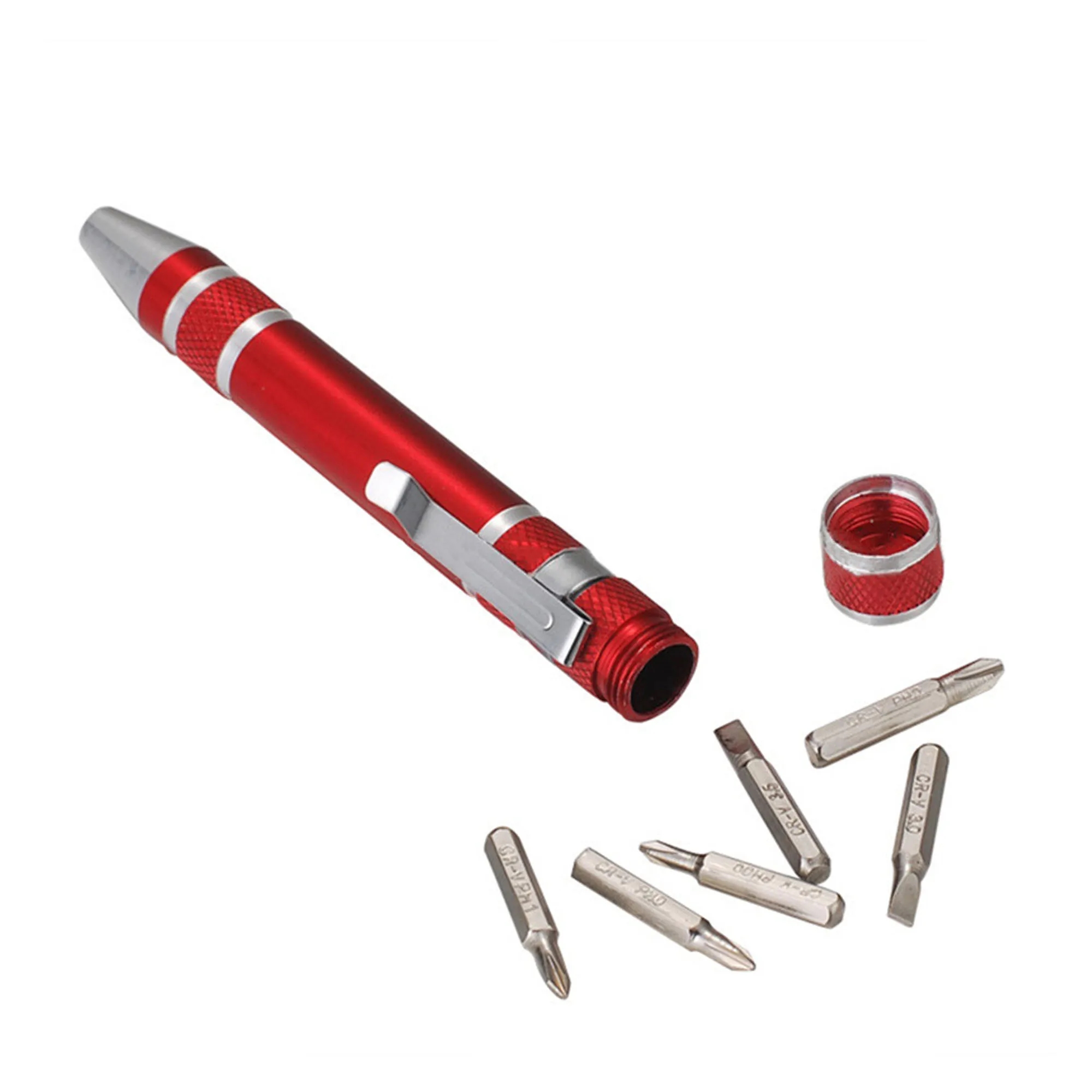 Aluminum Alloy 8 in 1 Pocket Mini Screwdriver Pen 5