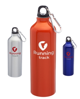 24 Oz. Carabiner Aluminum Water Bottle, custom water bottle with logo imprint 2