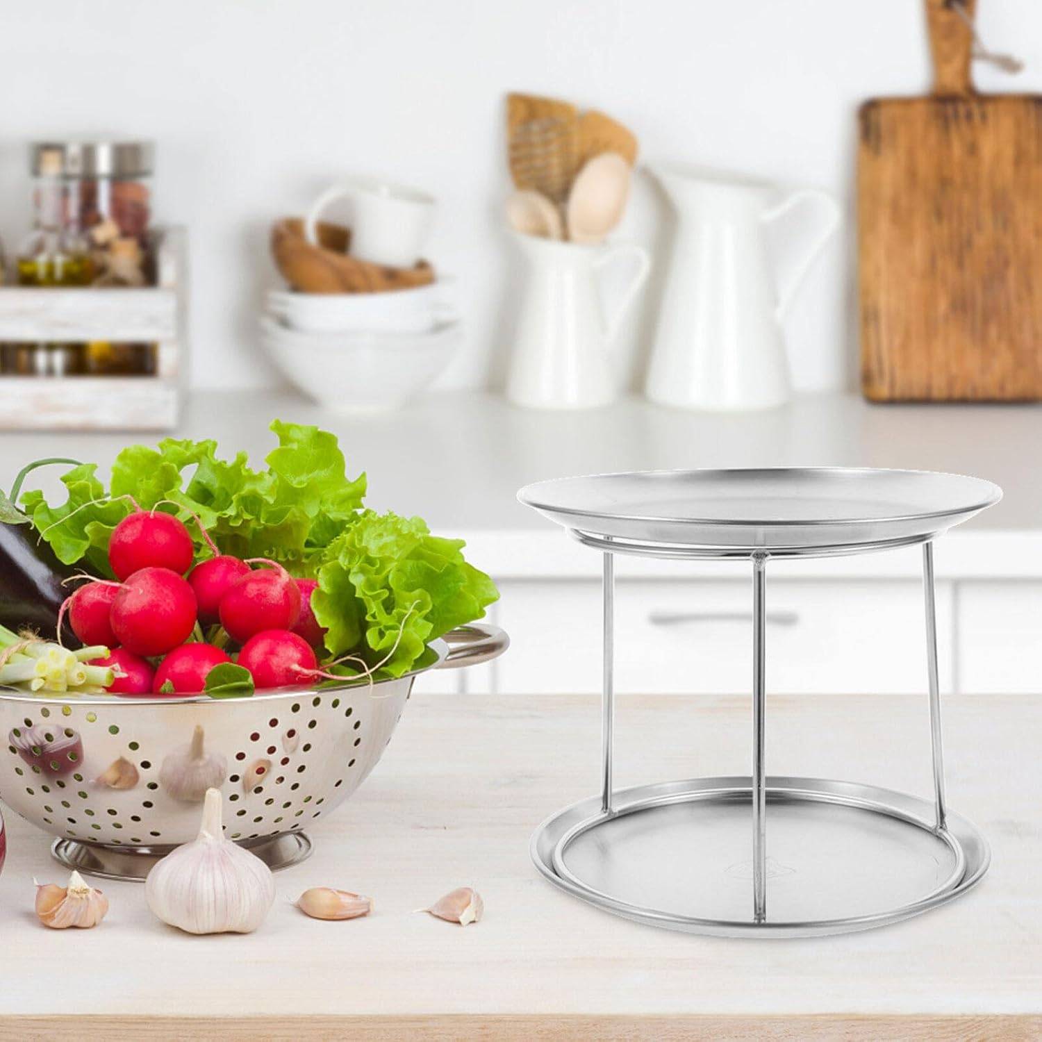 Stand Stainless Steel Tiered Tray 3