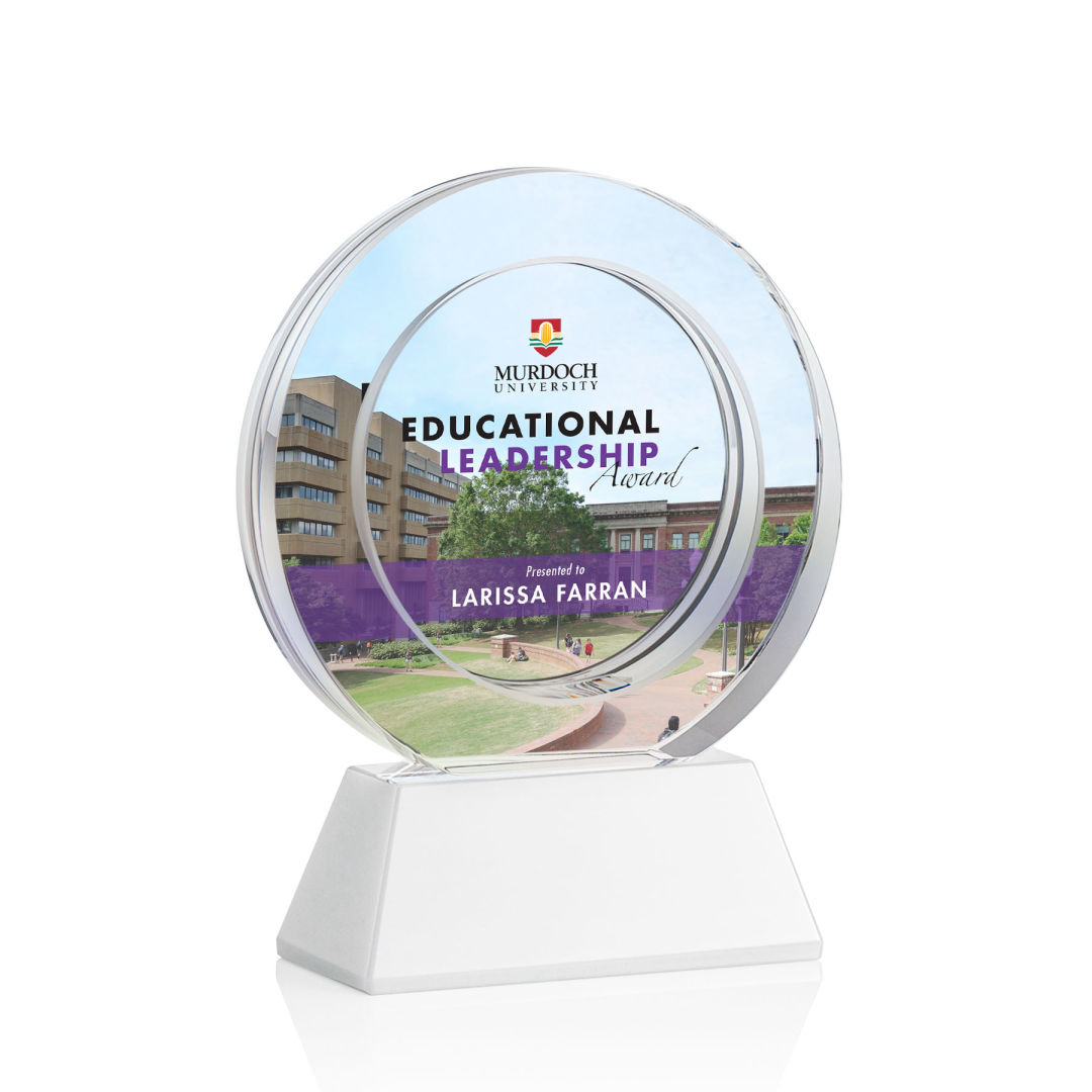 Templeton VividPrint™ Award on Base - White 9