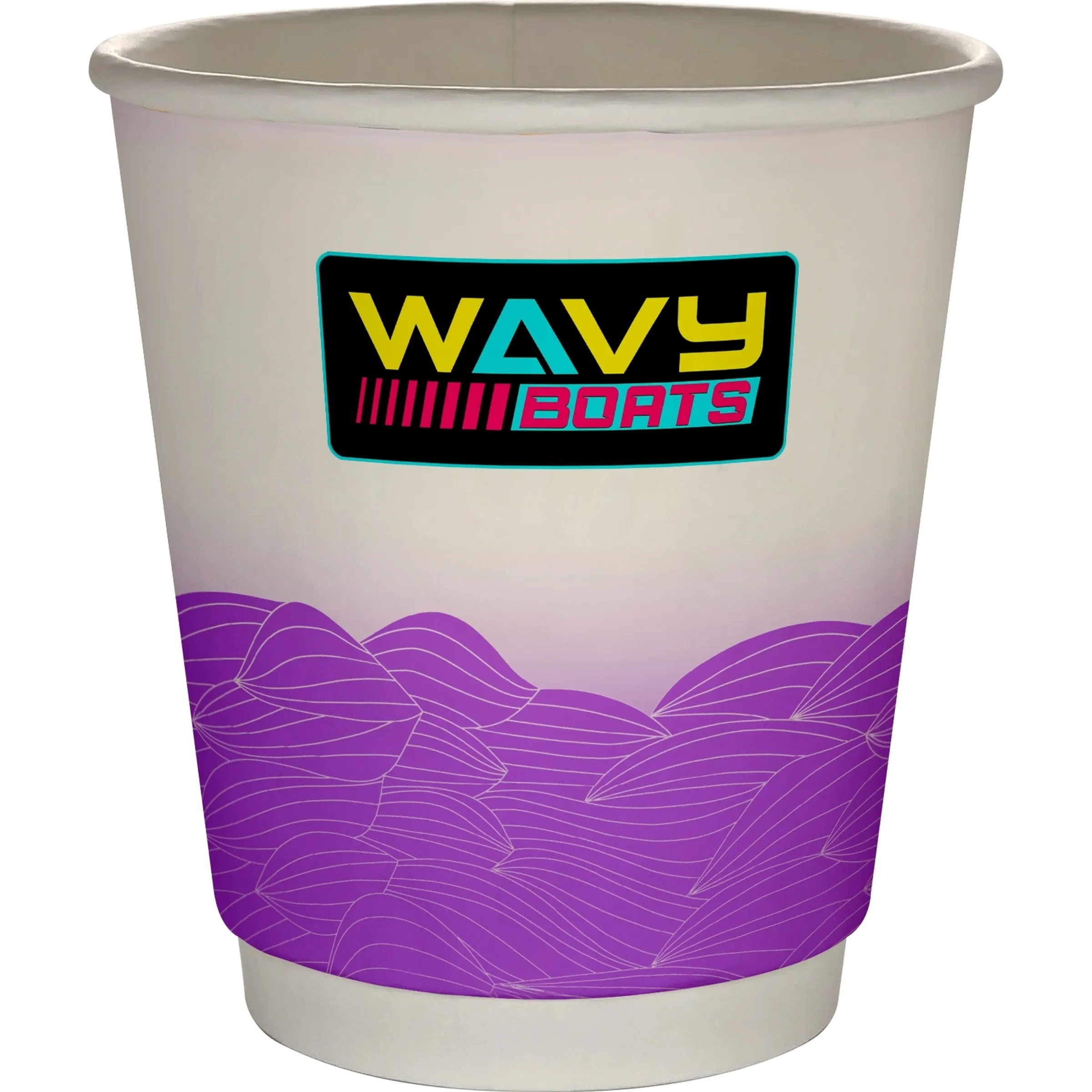 10 oz Full Color Turbulent Waves Insulated Paper Cup 21