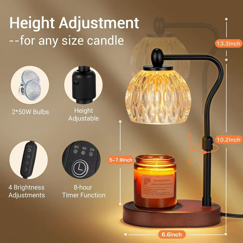 Adjustable Height Candle No fire aromatherapy Lamp 2