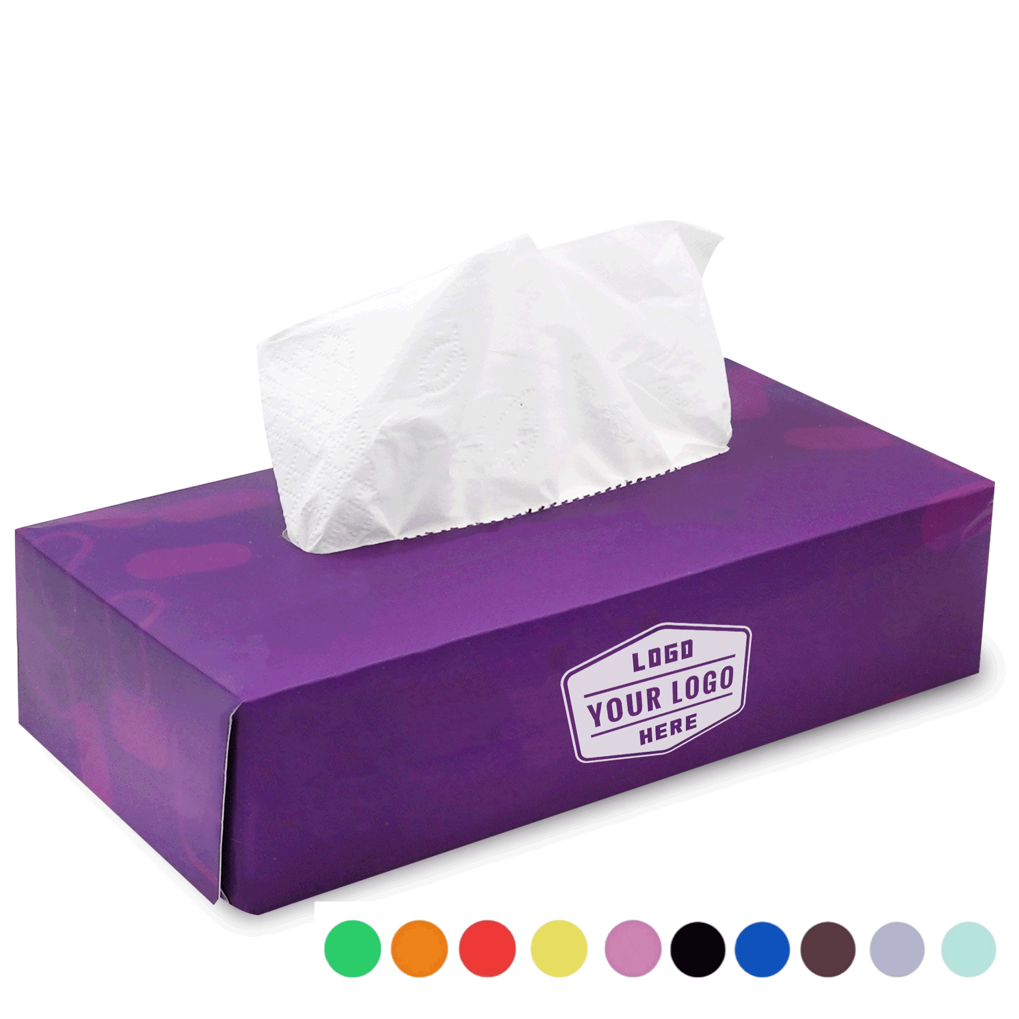 Full Color Printing Tissue Rectangle Box with Tissues 2