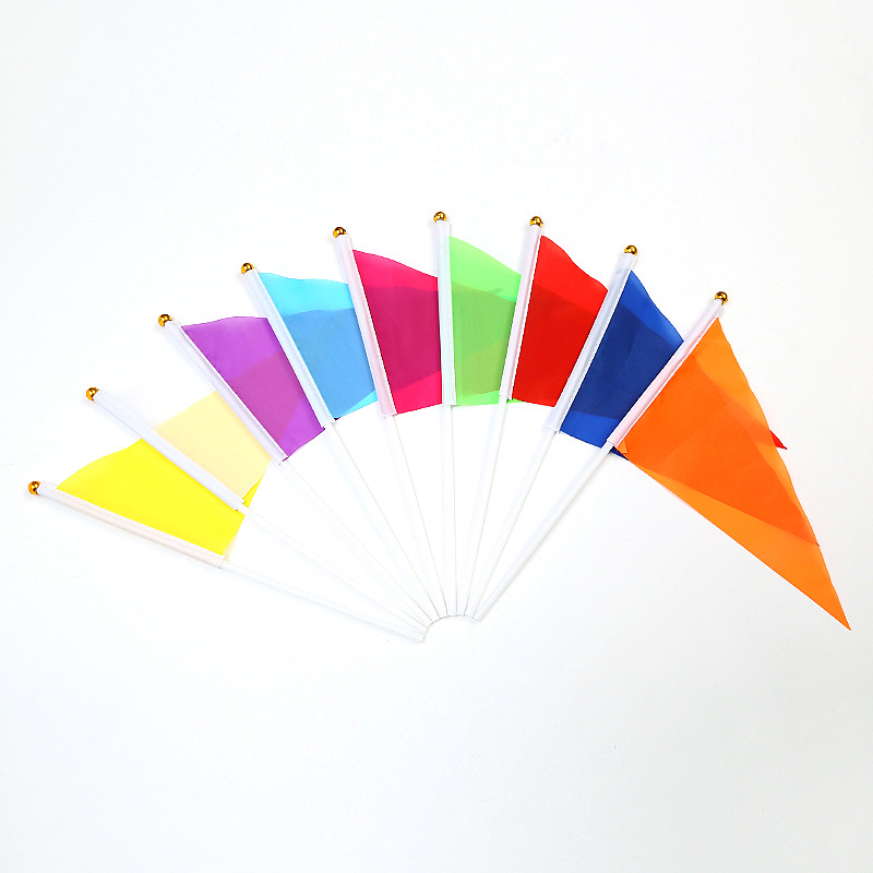 Triangle Size Small Stick Flags 1