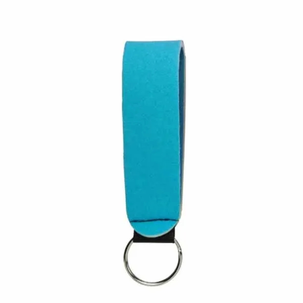 Metal Ring Neoprene Wristlet Keychain Lanyard Strap 1