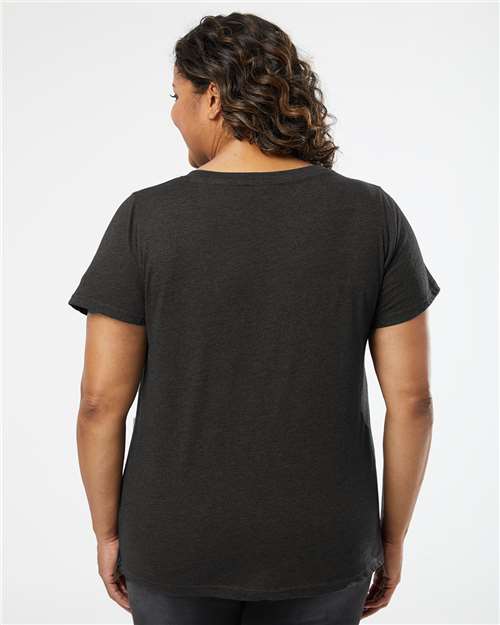 Women's Curvy Collection Fine Jersey V-Neck Tee - 3817 78