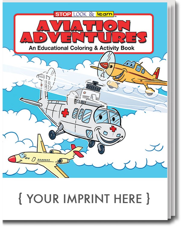 COLORING BOOK - Aviation Adventures Coloring & Activity Book 1