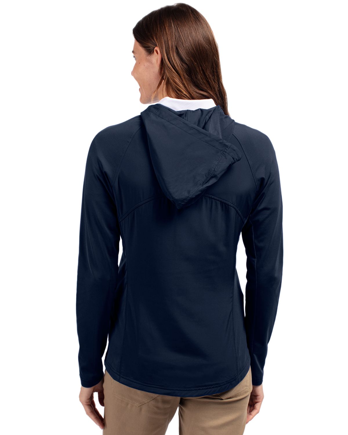 Cutter & Buck Adapt Recycled Soft Knit Stretch Womens Hybrid Full Zip Jacket 67