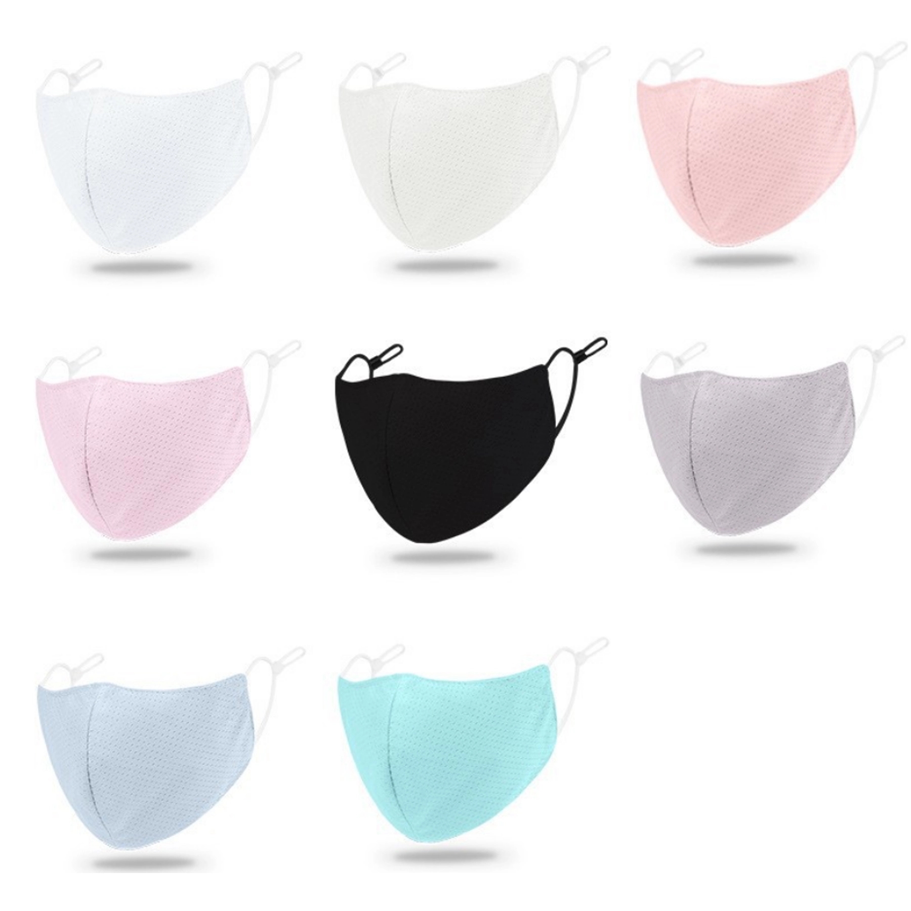 MOQ50 2 Layer Summer Face Masks with Adjustable Ear Loops 2