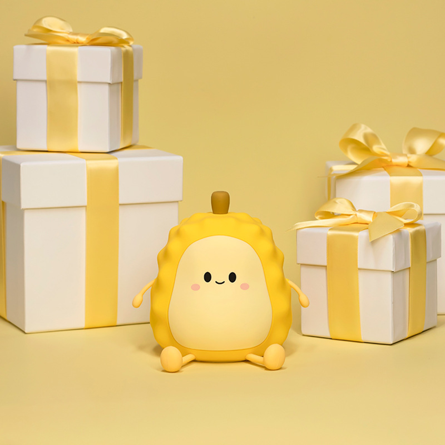 Cute Silicone LED Touch Rechargeable Durian Dimmable Lamp 5