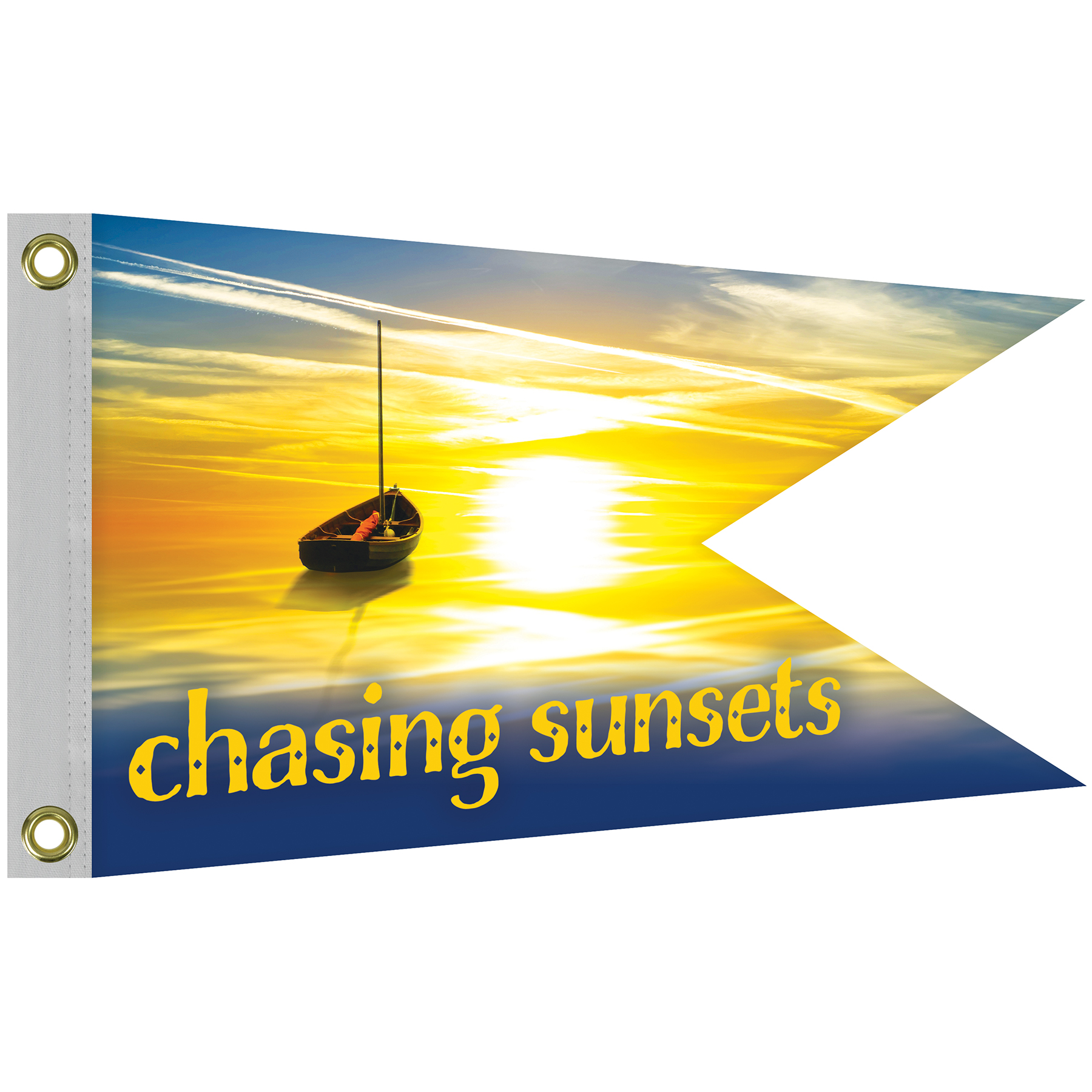 Double Sided Knitted Polyester Swallowtail Boat Flag (12"x18") 13