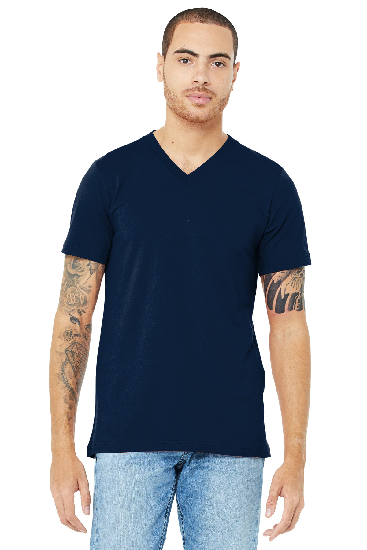 BELLA+CANVAS Unisex Jersey Short Sleeve V-Neck Tee. BC3005 52