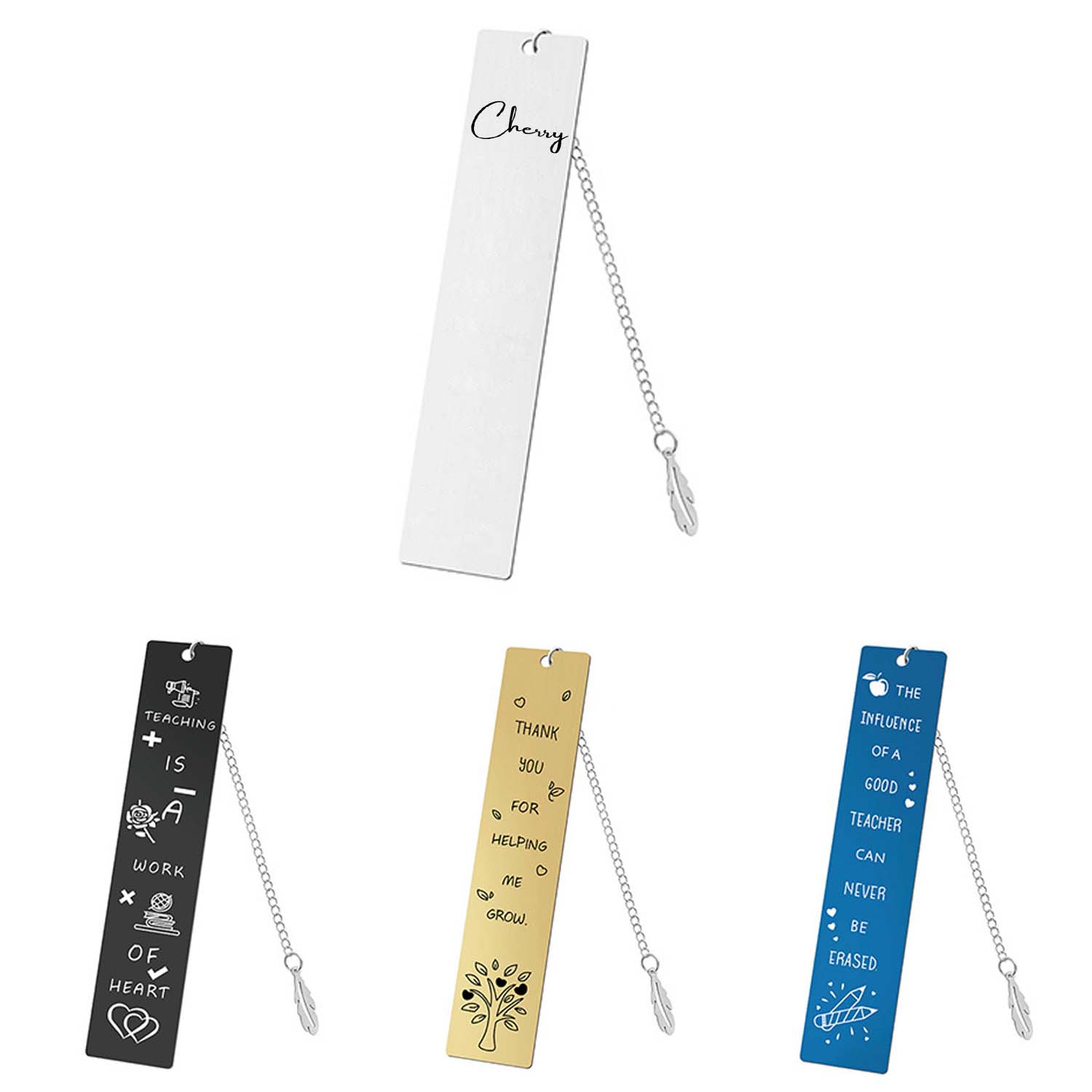 Leaf Pendant Metal Bookmark 2