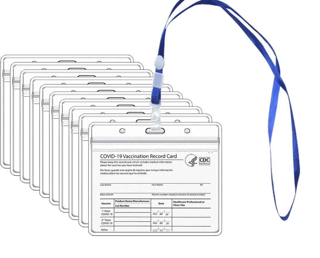 Vaccination Card Protector With Lanyard 2