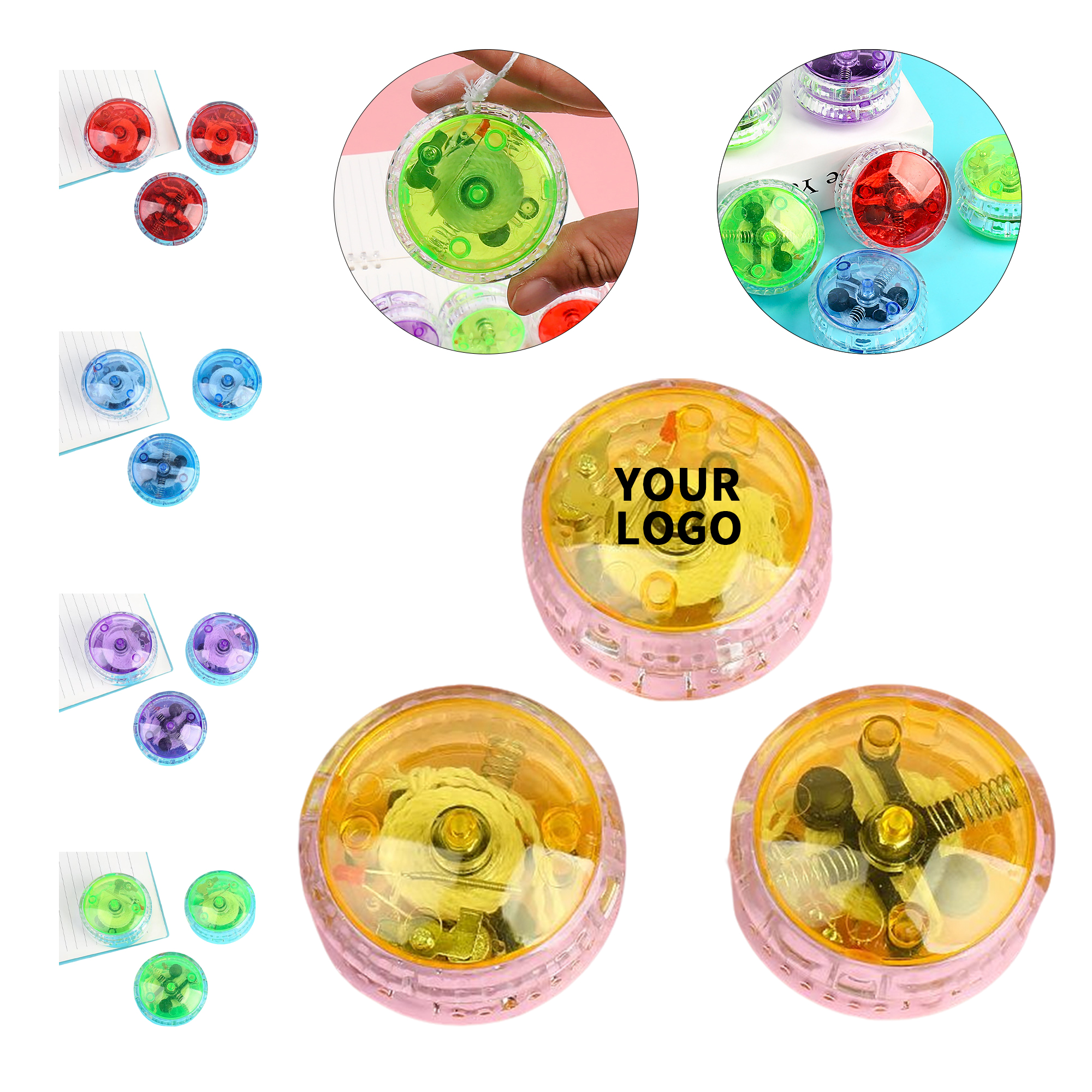 LED Flash Yoyo Toy Illuminated Spin Design 5