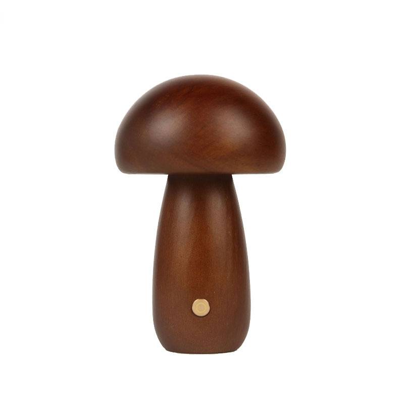 Wood LED Mushroom Mini Table Lamp 1