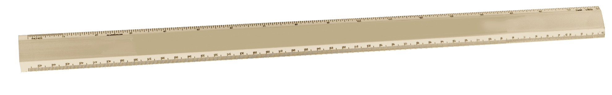 18" Non-Slip 2-Bevel Ruler 1