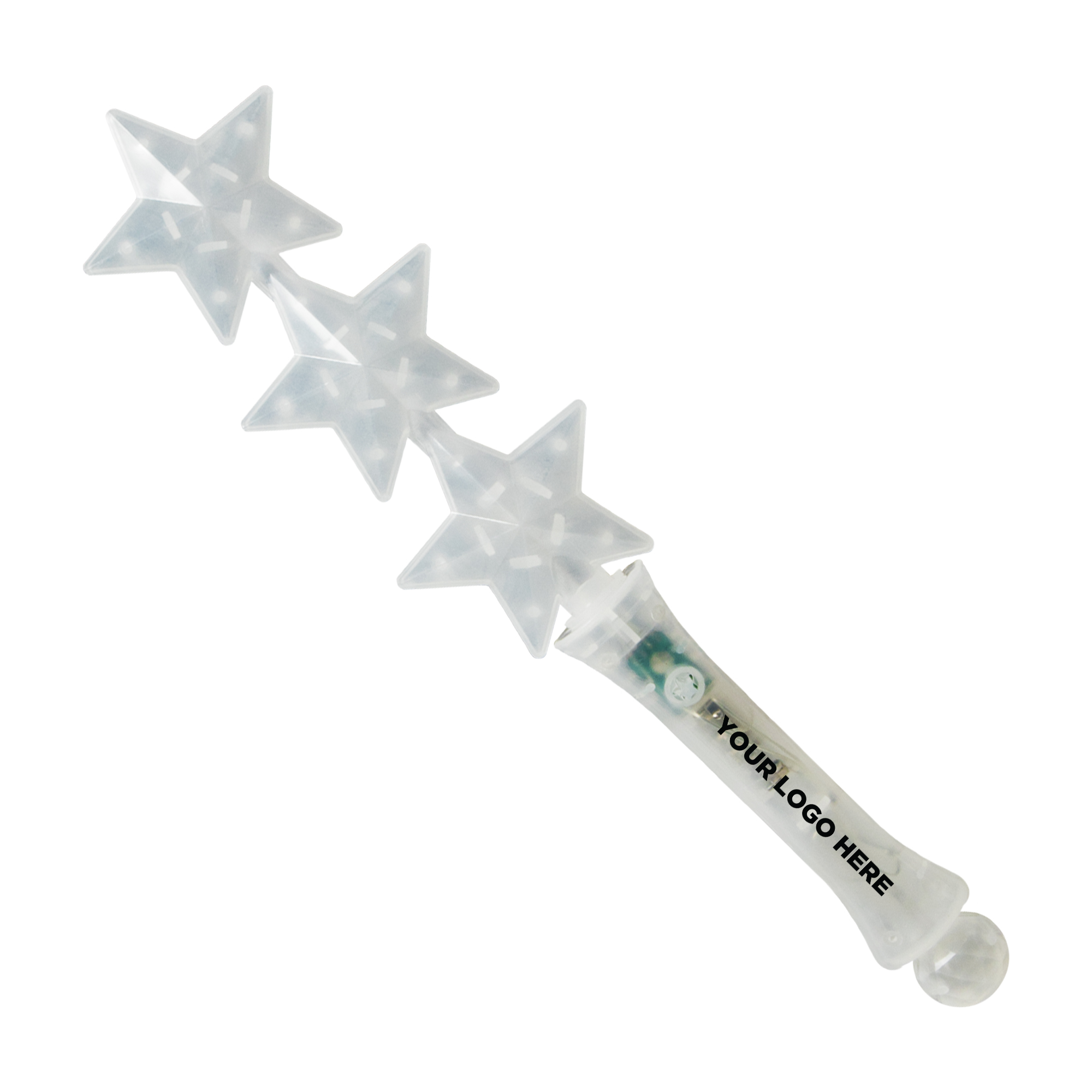 Triple Star LED Glow Light Up Wand 4