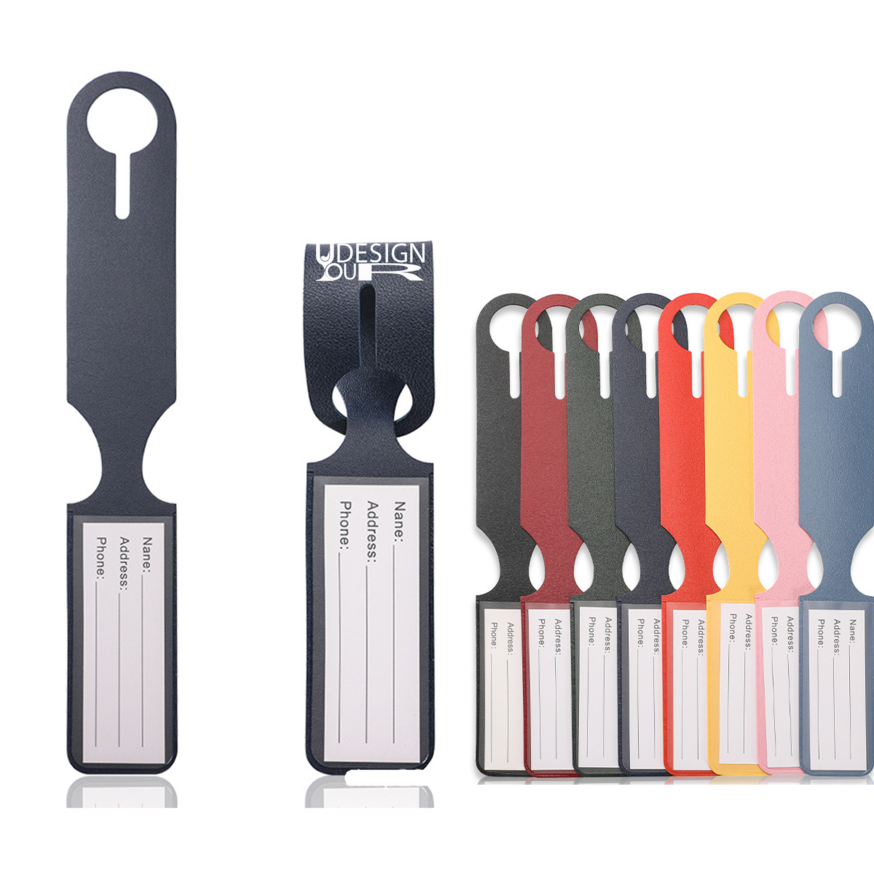 Leather Identifiers Travel Tags 3