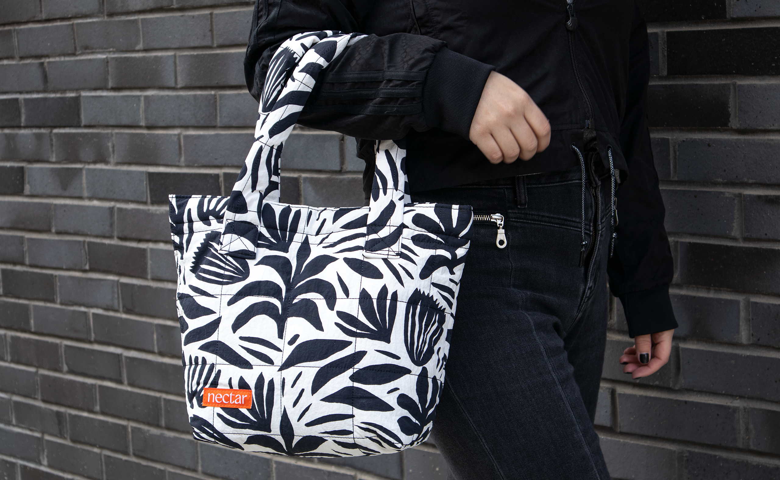 Large Quilted Puffy Tote