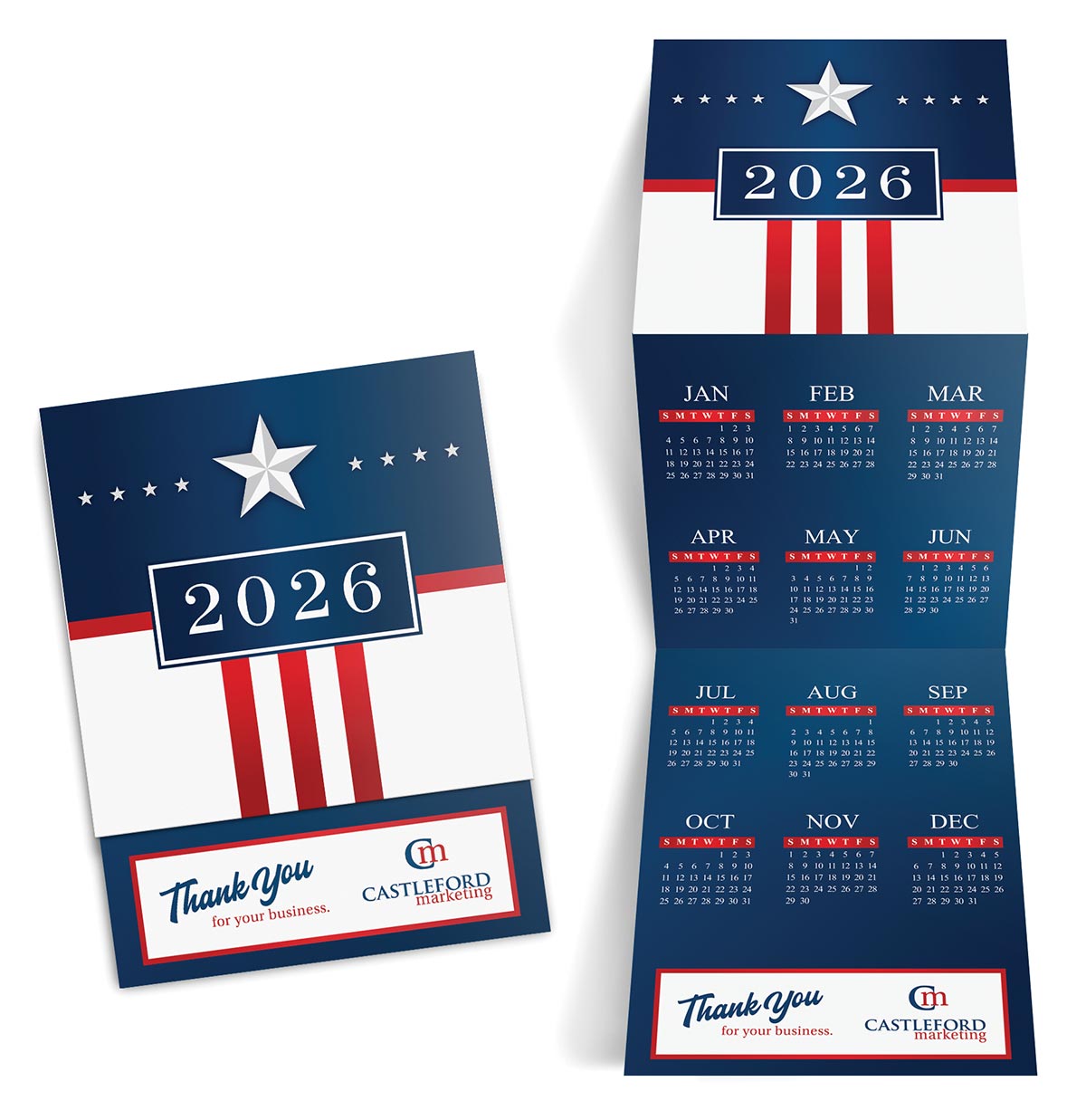 USA Trifold Calendar 3